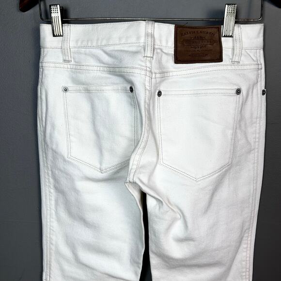 Ralph Lauren jeans size 26 flare fringe beaded western coastal cowboy white - Picture 6 of 10